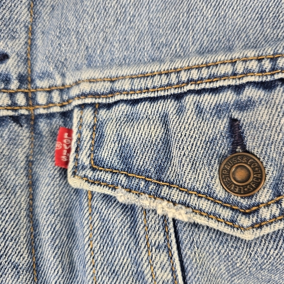 Levi's Men's Standard Trucker Sherpa Lined Denim Jacket 70520 Sz S Type III - Picture 8 of 16